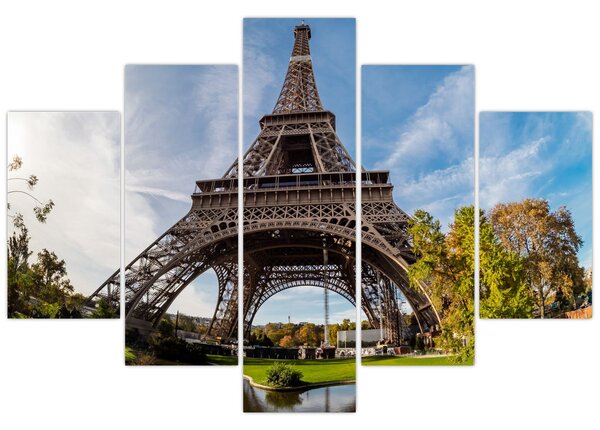 Tablou - Turnul Eiffel colorat (150x105 cm)