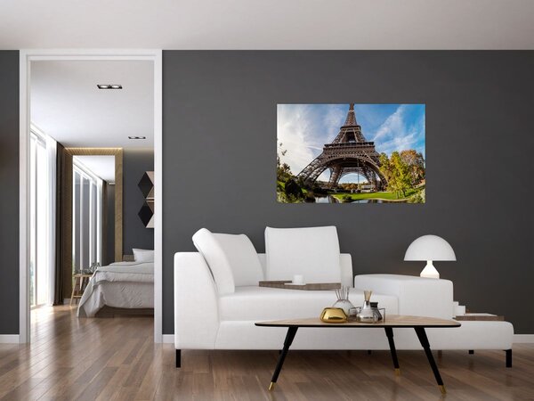 Tablou - Turnul Eiffel colorat (90x60 cm)