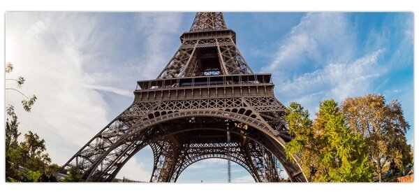 Tablou - Turnul Eiffel colorat (120x50 cm)