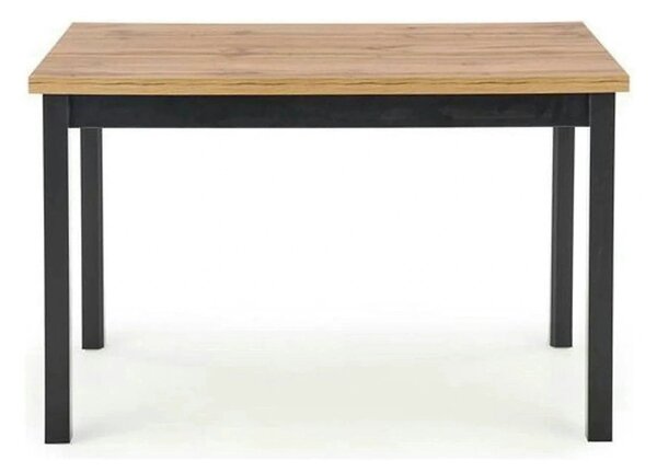 Masa COBALT, stejar/negru, PAL furniruit, 120x68x77 cm