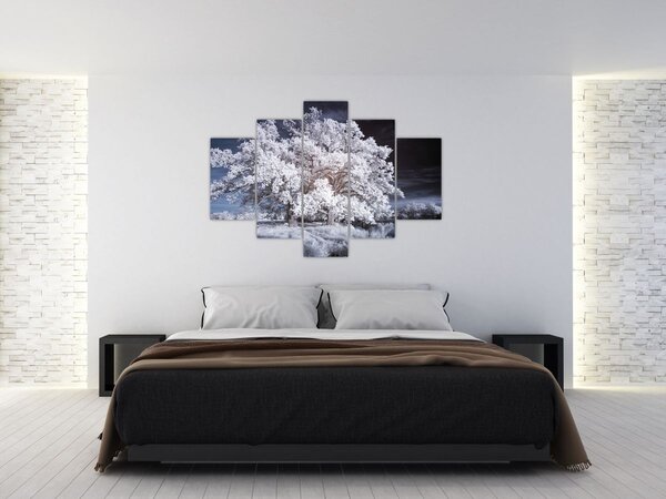 Tablou - Albă ca Zăpada Copac (150x105 cm)