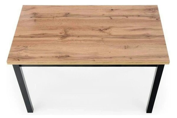 Masa COBALT, stejar/negru, PAL furniruit, 120x68x77 cm