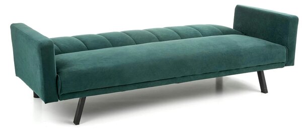 Canapea pentru birou ARMANDO, verde, stofa catifelata, 192x100x78 cm