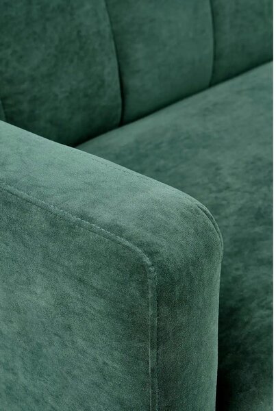 Canapea pentru birou ARMANDO, verde, stofa catifelata, 192x100x78 cm
