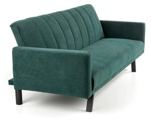 Canapea pentru birou ARMANDO, verde, stofa catifelata, 192x100x78 cm