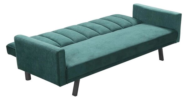 Canapea pentru birou ARMANDO, verde, stofa catifelata, 192x100x78 cm