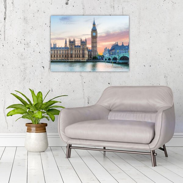 Tablou - Londra în culori pastelate (70x50 cm)