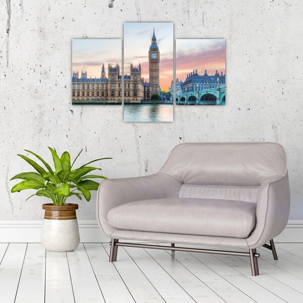 Tablou - Londra în culori pastelate (90x60 cm)