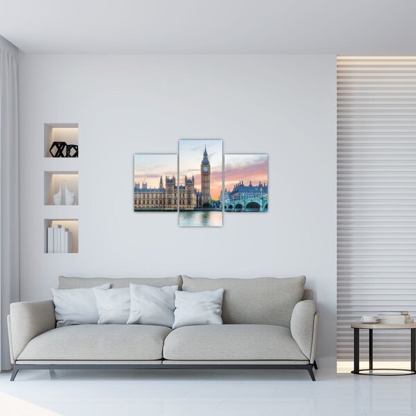 Tablou - Londra în culori pastelate (90x60 cm)