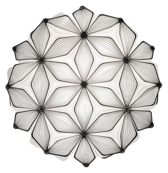 Plafoniere Slamp, C'EST LA VIE, reglabil, Negru, Camera de zi, Plastic, Design