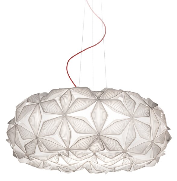 Lustră Pendul Slamp, C'EST LA VIE, reglabil, Alb, Camera de zi, Plastic, Design