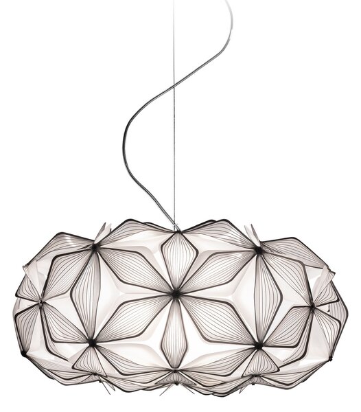 Lustră Pendul Slamp, C'EST LA VIE, reglabil, Negru, Camera de zi, Plastic, Design