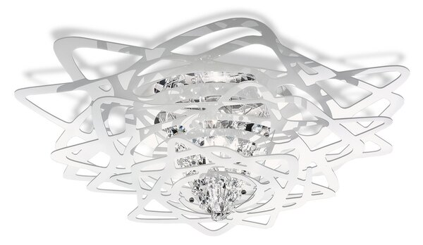 Plafoniere Slamp, Aurora, reglabil, Alb, Camera de zi, Plastic, Design