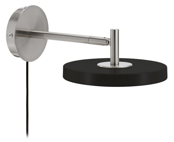 Lampă de perete UMAGE, Asteria Short, reglabil, Negru, Camera de zi, Metal, Design