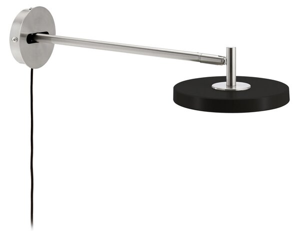 Lampă de perete UMAGE, Asteria Long, reglabil, Negru, Camera de zi, Metal, Design