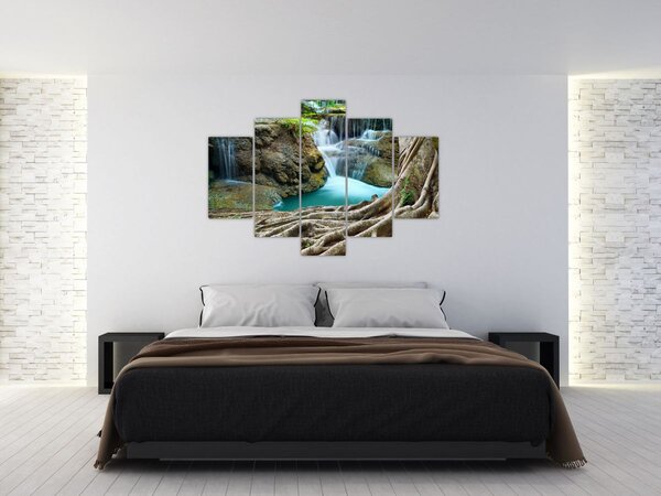 Tablou - Râu cu cascade (150x105 cm)