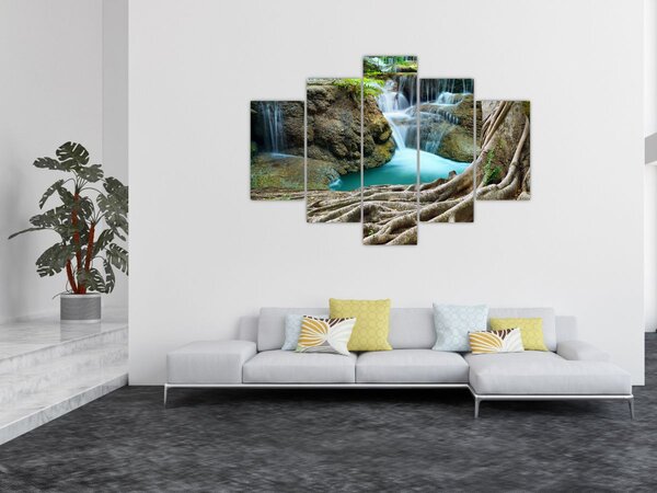Tablou - Râu cu cascade (150x105 cm)
