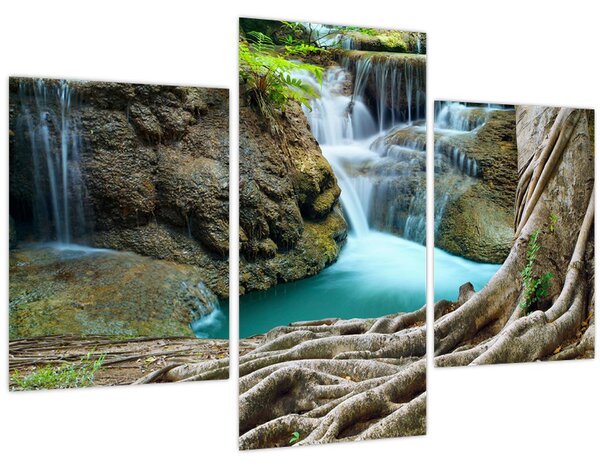 Tablou - Râu cu cascade (90x60 cm)