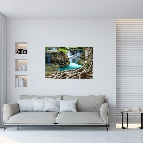 Tablou - Râu cu cascade (90x60 cm)