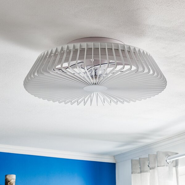 Ventilator de tavan inteligent cu LED Himalaya, alb, DC, silențios - Mantra Mantra Iluminación, Himalaya, reglabil, Alb, Camera de zi, Metal, Modern
