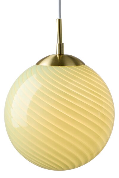 Lustră Pendul Halo Design, CANDY BALL, reglabil, Verde, Camera de zi, Sticlă, Design