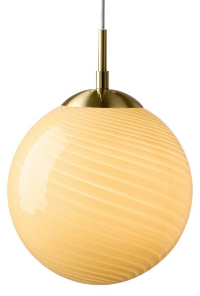 Lustră Pendul Halo Design, CANDY BALL, reglabil, Bej, Camera de zi, Sticlă, Design