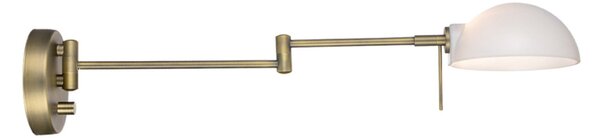 Lampă de perete Halo Design, Kjøbenhavn, reglabil, Bronz / Alamă Veche, Camera de zi, Metal, Design