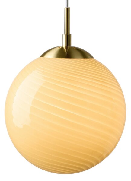 Lustră Pendul Halo Design, CANDY BALL, reglabil, Bej, Camera de zi, Sticlă, Design