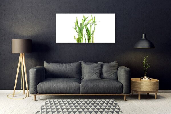 Tablou pe sticla Bamboo Tulpini Floral Verde