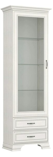 Vitrina TIFFANY II, grej, PAL laminat, 69x40x212 cm