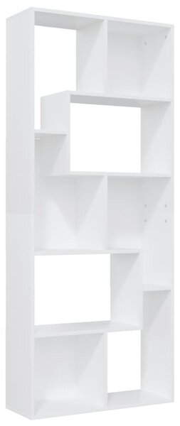 Bibliotecă, alb, 67 x 24 x 161 cm, PAL
