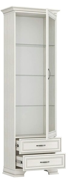Vitrina TIFFANY II, grej, PAL laminat, 69x40x212 cm