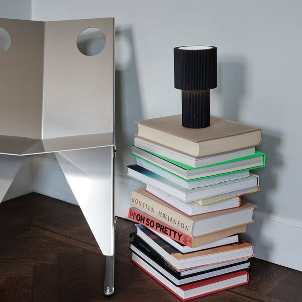Lampă de masă Herstal, Iluma, reglabil, Negru, Camera de zi, Aluminiu, Modern