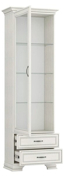 Vitrina TIFFANY II, grej, PAL laminat, 69x40x212 cm