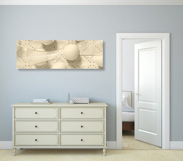 Tablou lux alb în design sepia
