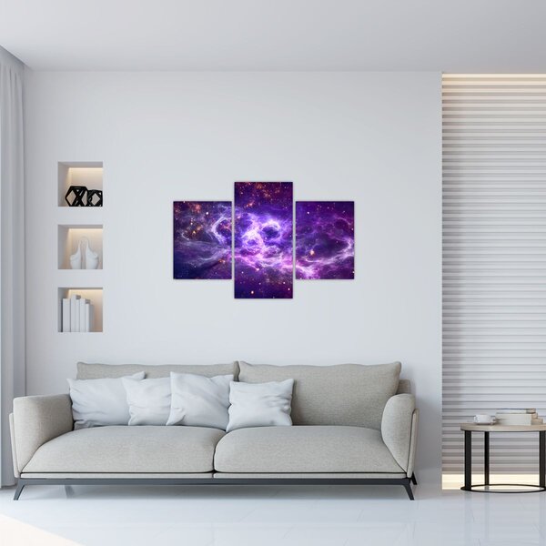 Tablou - Universul violet (90x60 cm)