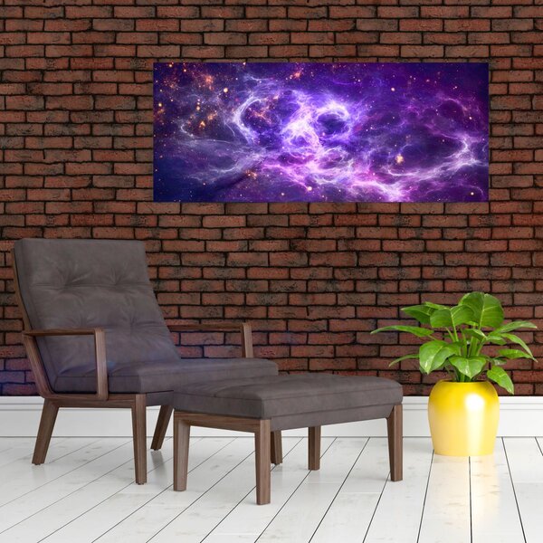 Tablou - Universul violet (120x50 cm)
