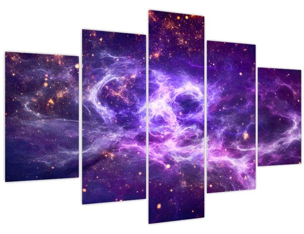 Tablou - Universul violet (150x105 cm)