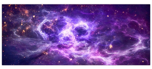 Tablou - Universul violet (120x50 cm)