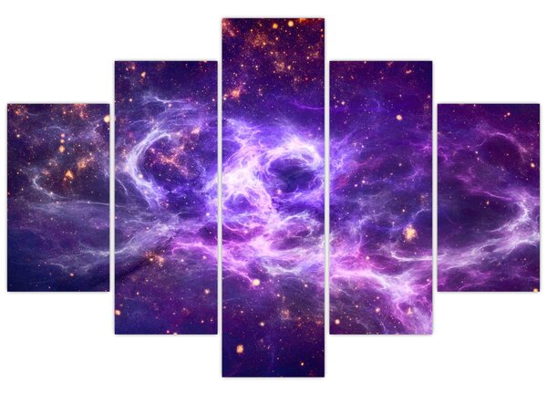 Tablou - Universul violet (150x105 cm)