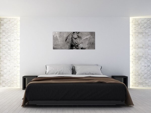Tablou - Portret de cal (120x50 cm)