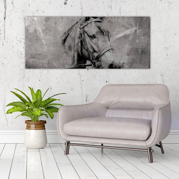 Tablou - Portret de cal (120x50 cm)