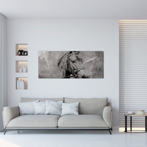 Tablou - Portret de cal (120x50 cm)