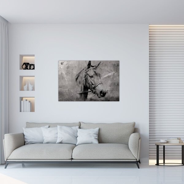 Tablou - Portret de cal (90x60 cm)