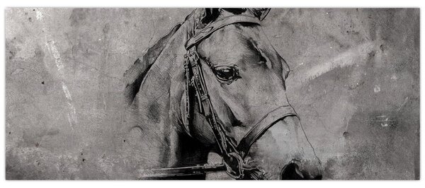 Tablou - Portret de cal (120x50 cm)