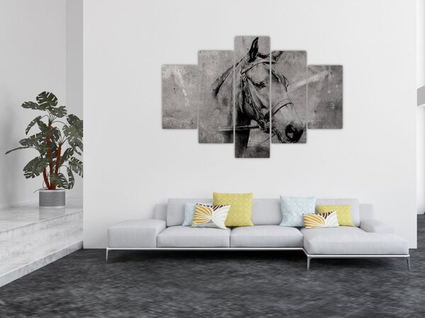 Tablou - Portret de cal (150x105 cm)