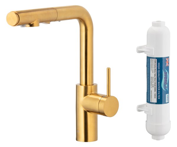 KFA Armatura Duero Pure Basic baterie de bucatarie cu filtru pe picior aur/aur vechi 6623-112-31