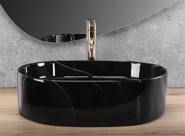 Lavoar pe blat Rea Nadia 50 Black Stone