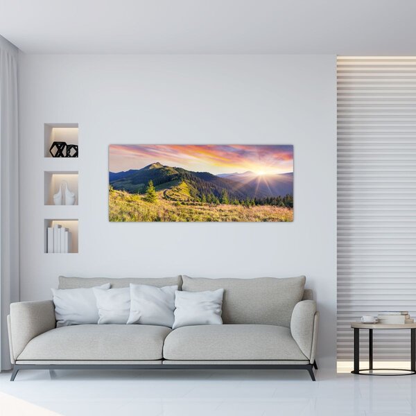 Tablou - Peisaj forestier (120x50 cm)