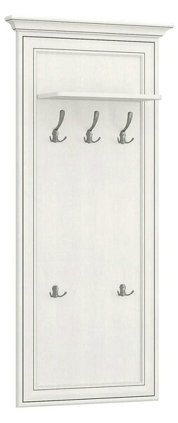 Cuier de perete TIFFANY II, grej, PAL laminat, 70x22x150 cm